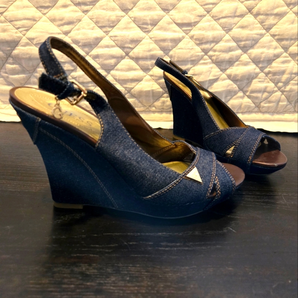 Guess Denim Wedges